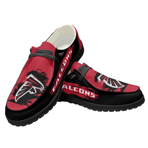 Women's Atlanta Falcons Loafers Lace Up Shoes 002 (Pls check description for details)